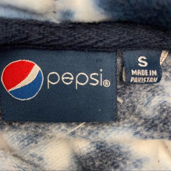 Pepsi Graphic Tie Dye Crop Hoodie - Picture 6 of 12